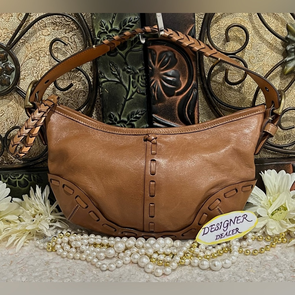 COACH SoHo Brown Leather Whipstitch Hobo Shoulder Bag 9538 RARE!! Limited ED